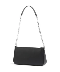 Empire Schultertasche fein genarbtes Leder schwarz