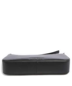 Empire Schultertasche fein genarbtes Leder schwarz