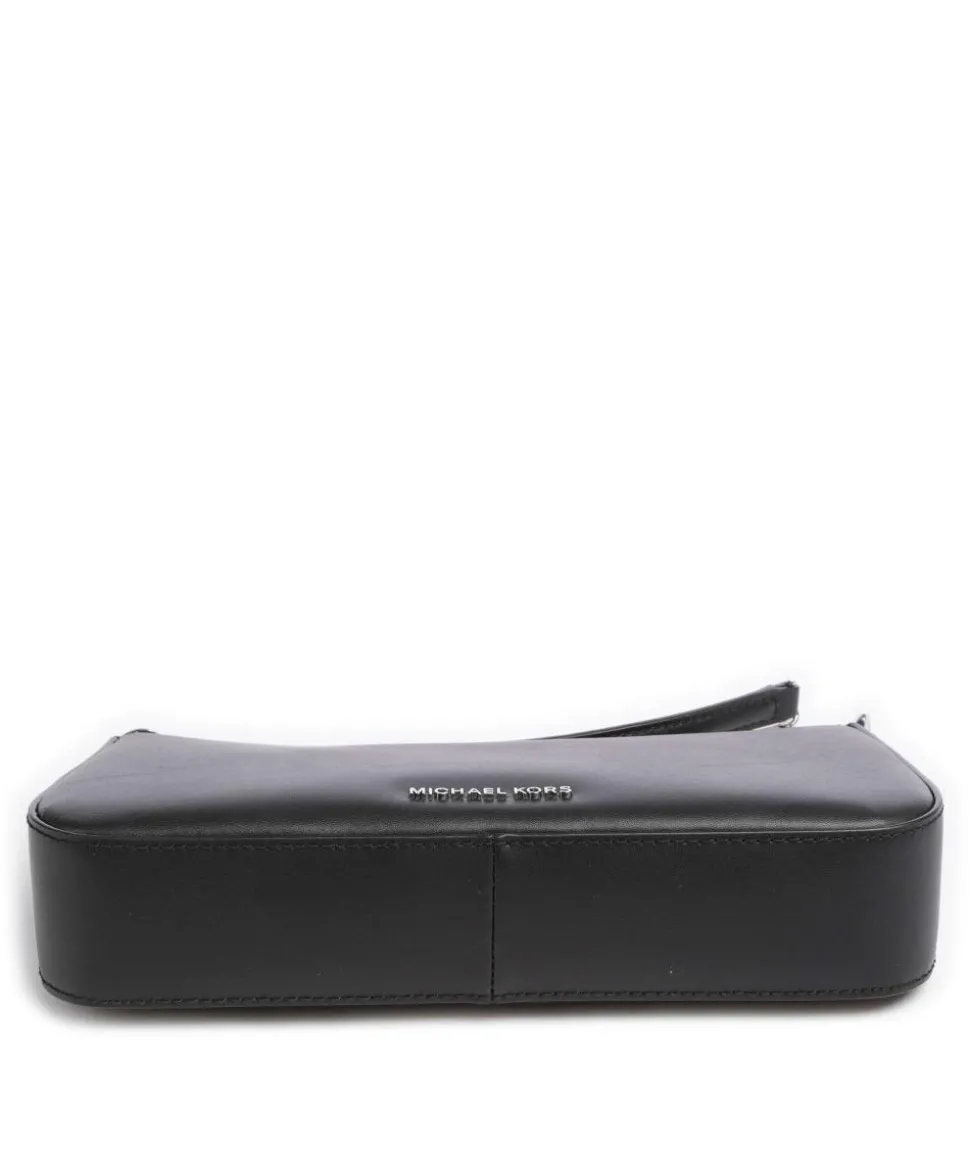 Empire Schultertasche fein genarbtes Leder schwarz