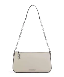 Empire Schultertasche fein genarbtes Leder sand