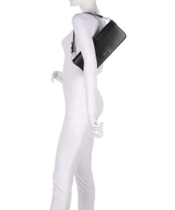 Ennel Schultertasche fein genarbtes Rindsleder schwarz