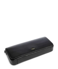 Ennel Schultertasche fein genarbtes Rindsleder schwarz