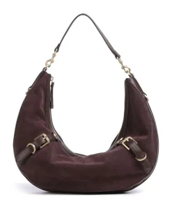 Enya Cozy Beuteltasche aufgerautes Leder wein