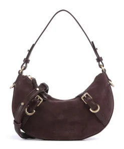 Enya Cozy Mini Schultertasche aufgerautes Leder wein