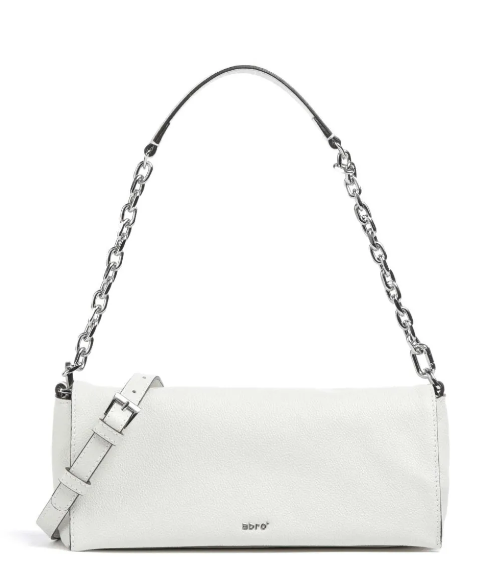 Epson Mila Schultertasche genarbtes Rindsleder elfenbein