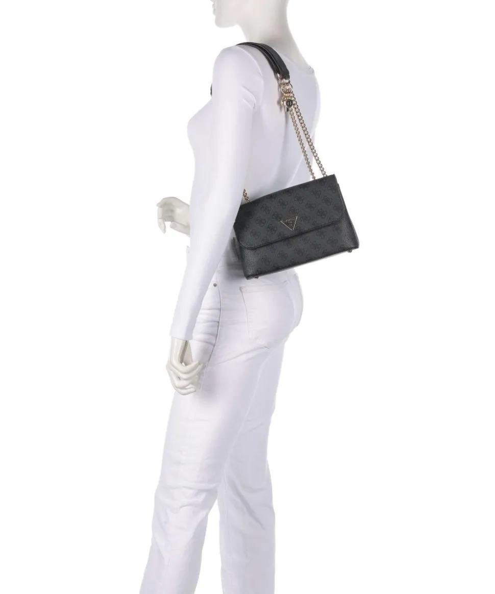 Erica Eco Schultertasche Lederimitat dunkelgrau