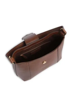 Erica Shopper fein genarbtes Rindsleder braun