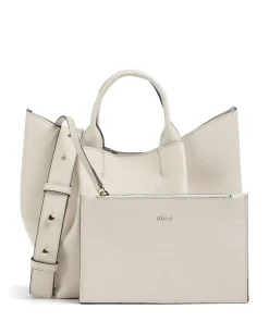 Erson Essential Handtasche genarbtes Leder creme