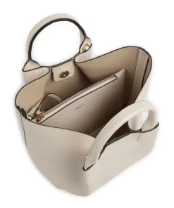 Erson Essential Handtasche genarbtes Leder creme