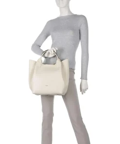 Erson Essential Handtasche Leder creme