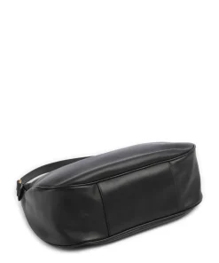 Esiah Beuteltasche fein genarbtes Rindsleder schwarz