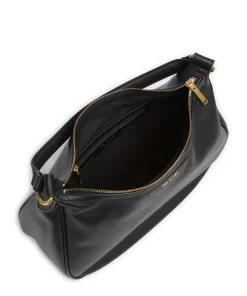 Esiah Beuteltasche fein genarbtes Rindsleder schwarz