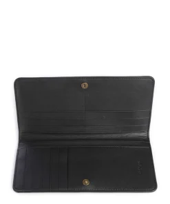 Essential Geldbörse fein genarbtes Leder schwarz