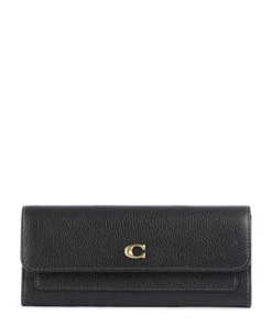 Essential Geldbörse genarbtes Rindsleder schwarz