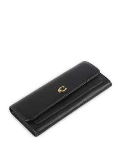 Essential Geldbörse genarbtes Rindsleder schwarz