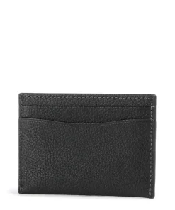 Essential Kreditkartenetui genarbtes Rindsleder schwarz