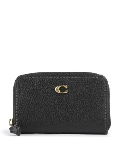 Essential Kreditkartenetui genarbtes Leder schwarz