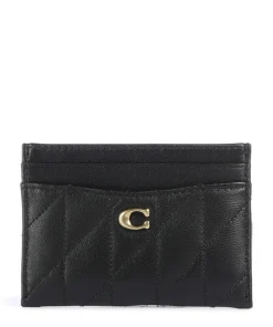 Essential Pillow Kreditkartenetui fein genarbtes Leder schwarz