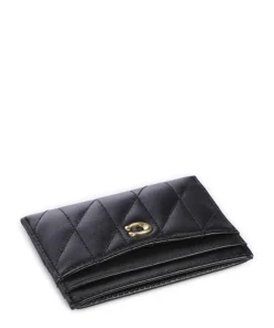 Essential Pillow Kreditkartenetui fein genarbtes Leder schwarz