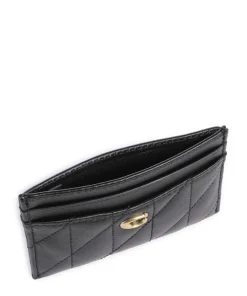 Essential Pillow Kreditkartenetui fein genarbtes Leder schwarz