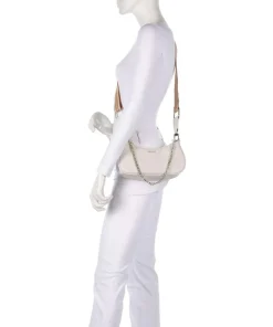 Essiy Schultertasche fein genarbtes Rindsleder elfenbein