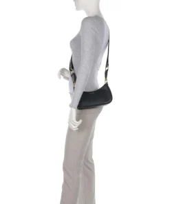 Essiy Schultertasche fein genarbtes Rindsleder schwarz