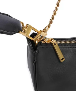 Essiy Schultertasche fein genarbtes Rindsleder schwarz