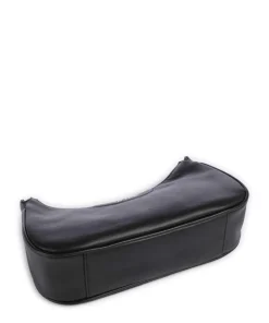 Essiy Schultertasche fein genarbtes Rindsleder schwarz