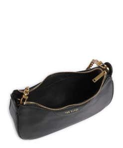 Essiy Schultertasche fein genarbtes Rindsleder schwarz