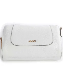 Estate Casta Umhängetasche genarbtes Leder weiß