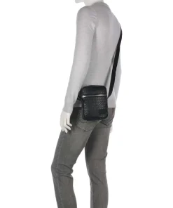 Ethon 2.0 Umhängetasche Lederimitat schwarz