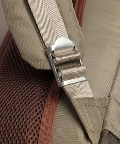 Euro Macaroon Rucksack 15″ recyceltes Polyester beige/braun