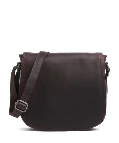 Everglades Umhängetasche Pull-Up Rindsleder dunkelbraun
