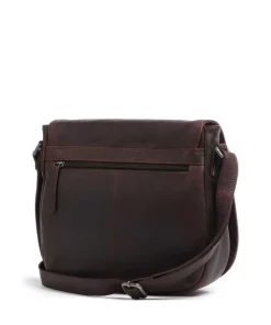 Everglades Umhängetasche Pull-Up Rindsleder dunkelbraun