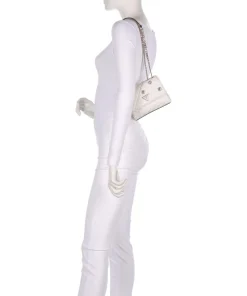 Everlee Schultertasche Lederimitat creme