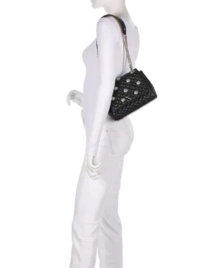 Everlee Schultertasche Lederimitat schwarz