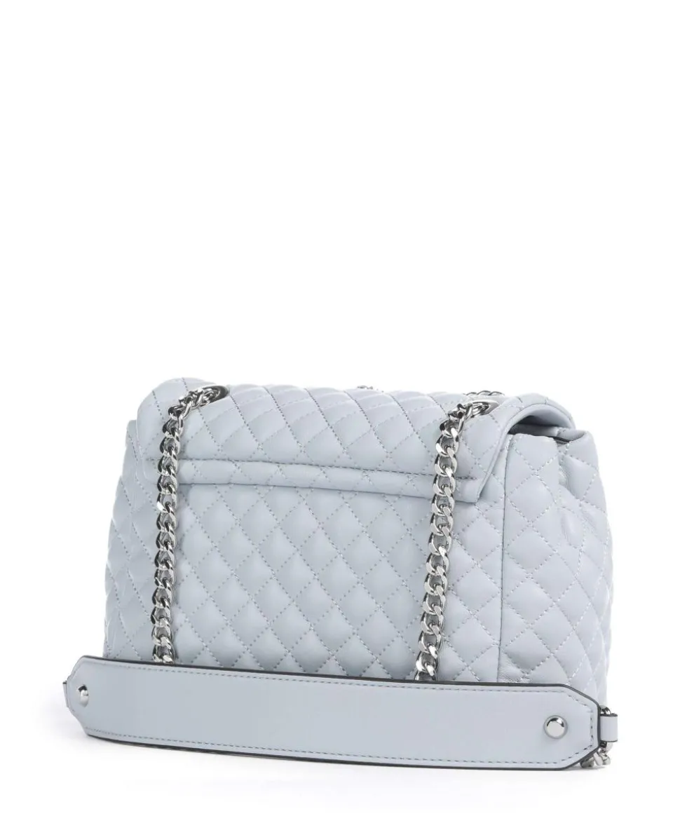 Everlee Schultertasche Lederimitat hellblau