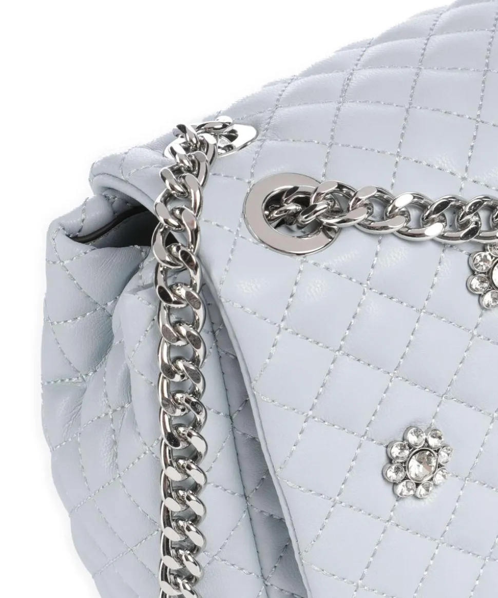 Everlee Schultertasche Lederimitat hellblau