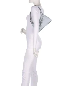 Everlee Schultertasche Lederimitat hellblau