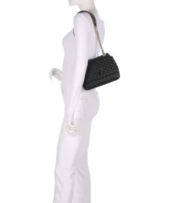 Everlee Schultertasche Lederimitat schwarz