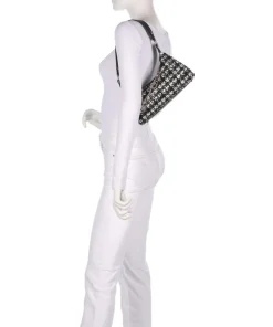 Everlee Schultertasche Polyester schwarz/weiß