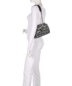 Everlee Schultertasche Textil schwarz/weiß