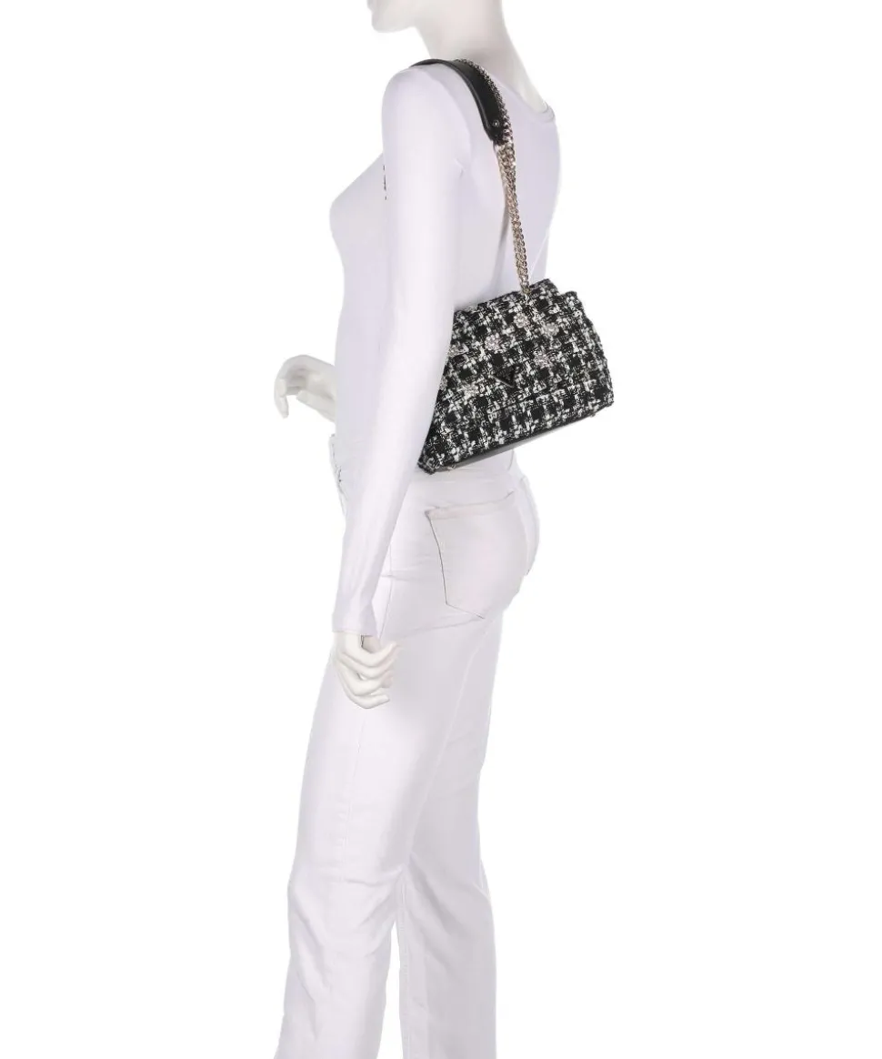 Everlee Schultertasche Textil schwarz/weiß