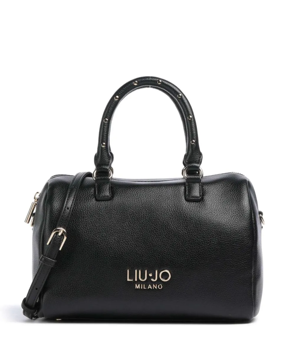 Evrim S Handtasche Lederimitat schwarz