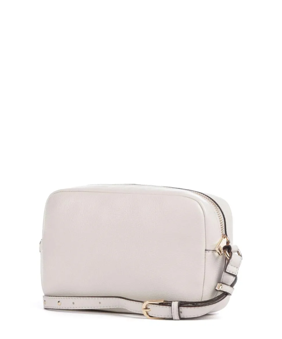 Evrim S Umhängetasche Lederimitat hellgrau