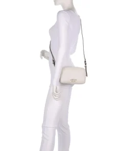 Evrim S Umhängetasche Lederimitat hellgrau