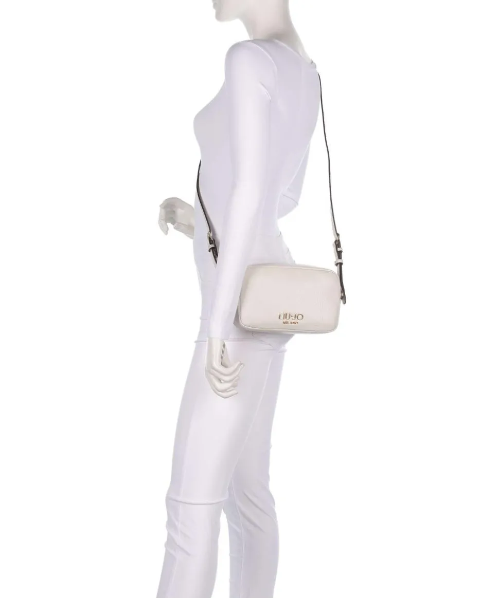 Evrim S Umhängetasche Lederimitat hellgrau