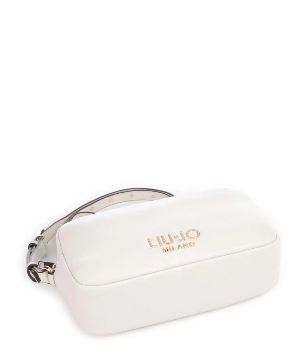 Evrim S Umhängetasche Lederimitat hellgrau