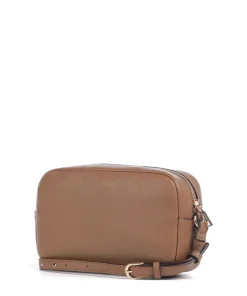 Evrim S Umhängetasche Lederimitat braun