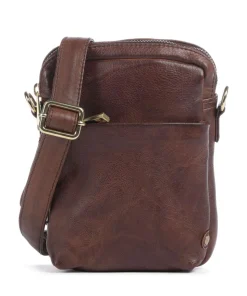 Express Umhängetasche fein genarbtes Kalbsleder dunkelbraun